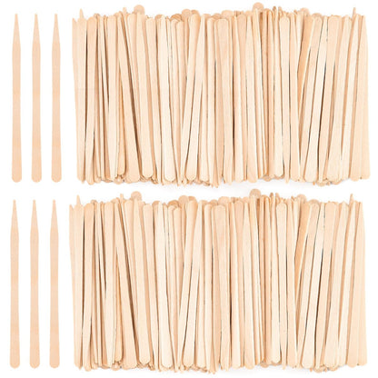 EWVVSS 1200-teilige Augenbrauen-Wachsstäbchen aus Holz – Präzisions-Wachsstäbchen für die Gesichtshaarentfernung