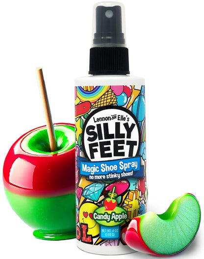 Fuß- und Schuh-Deodorant-Spray, extra stark, Geruchsentferner für stinkende Schuhe, Kinderfüße und Schweiß, Duft nach Karamellapfel, Alternative zu Puder zur Geruchskontrolle