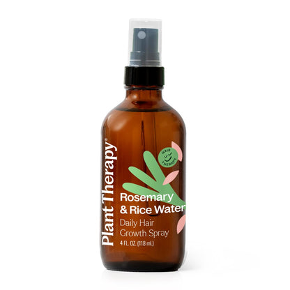 Plant Therapy Rosmarin & Reiswasser Haarspray 4 oz – Tägliches Haarwachstumsspray für natürliches Haarwachstum, stärkt die Haarstruktur und Elastizität, verleiht Volumen und Glanz
