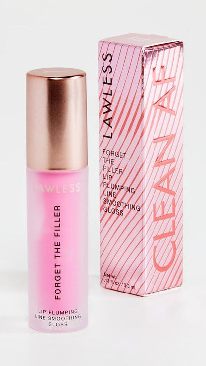 Lawless Forget the Filler Lip Plumping Line Smoothing Gloss - Daisy Pink - Premium Volumizing Lippen-Gloss mit natürlichen Inhaltsstoffen zum Füllen, Straffen und Hydratisieren der Lippen, 0,11 oz