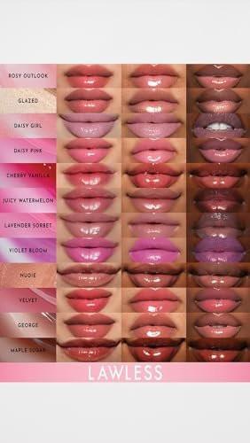 Lawless Forget the Filler Lip Plumping Line Smoothing Gloss - Daisy Pink - Premium Volumizing Lippen-Gloss mit natürlichen Inhaltsstoffen zum Füllen, Straffen und Hydratisieren der Lippen, 0,11 oz