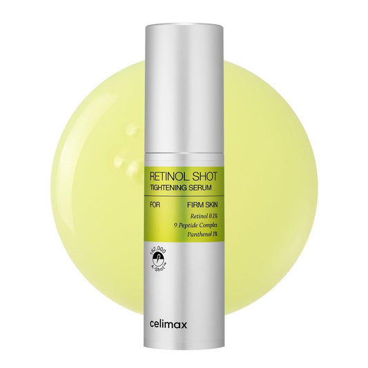 celimax The Vita A Retinol Shot Tightening Serum – Anti-Aging Serum mit reinem Vitamin A Retinol und Peptiden zur Porenverfeinerung, Faltenreduktion und strafferen Haut, 30 ml