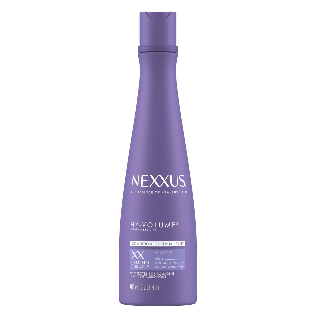 Nexxus Hy-Volume Weightless Lift Conditioner Protein Fusion mit Kollagenprotein & Hyaluronsäure für schlaffes & plattes Haar – 48 Stunden Volumen – 400 ml