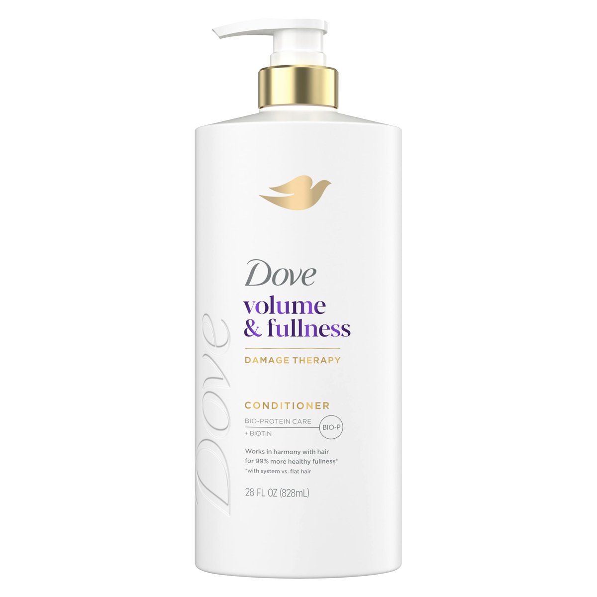 Dove Conditioner Volumen & Fülle für feines, dünnes Haar mit Bio-Protein-Care-Technologie und Biotin 28 Fl Oz
