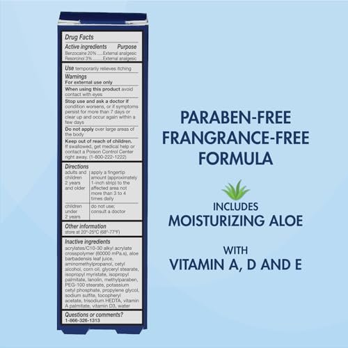 HealthWise Feminine Anti-Itch Creme | Beruhigende Linderung bei Juckreiz | Aloe, Vitamin A, D und E | Reizlinderung | Vagicaine | 28 g | Äußeres Analgetikum