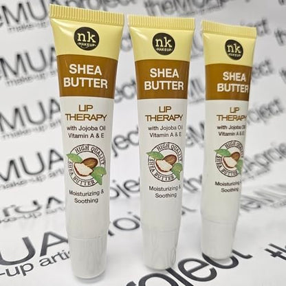 3er Pack Shea Butter Lippenpflege – Feuchtigkeitsspendend, beruhigend und pflegend für trockene und rissige Lippen