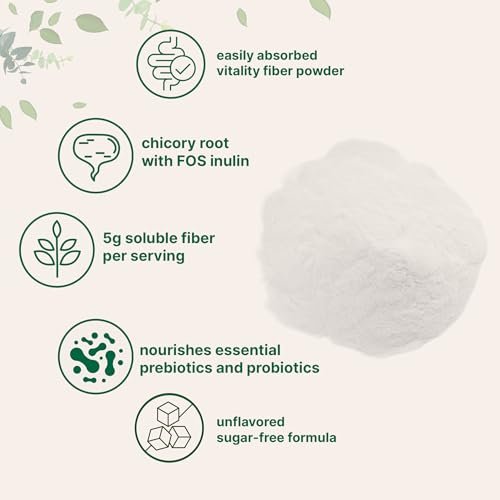Micro Ingredients Vitality Prebiotische Faserpulver, 450g | Einfach zu mischendes Pulver für Verdauungs- und Darmgesundheit | Tägliches präbiotisches lösliches Ballaststoffpräparat für Frauen und Männer | Ungeschmackvoll, zuckerfrei & vegan