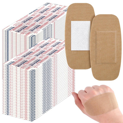 Sinmoe 200 Stück Große Pflaster Bulk Flexibler Stoffverband zur Wundversorgung und zum Schutz von Wunden, 5 x 10 cm / 2 x 4 Zoll