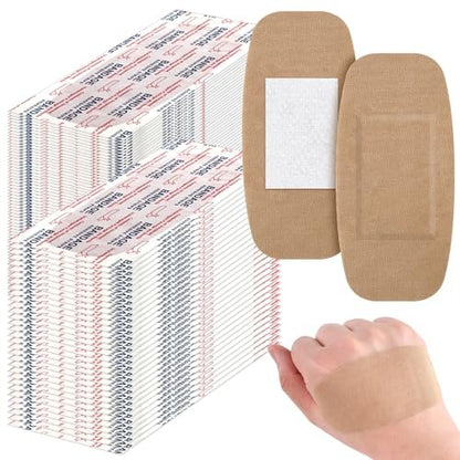 Sinmoe 200 Stück Große Pflaster Bulk Flexibler Stoffverband zur Wundversorgung und zum Schutz von Wunden, 5 x 10 cm / 2 x 4 Zoll