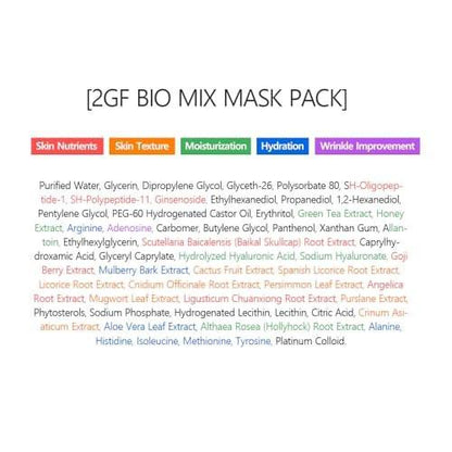 SWANICOCO Schwangerschaftssichere 2GF Bio-Gel-Gesichtsmaske – Feuchtigkeitsspendend, Straffend & Hautglättend mit EGF & FGF (10 Blätter)