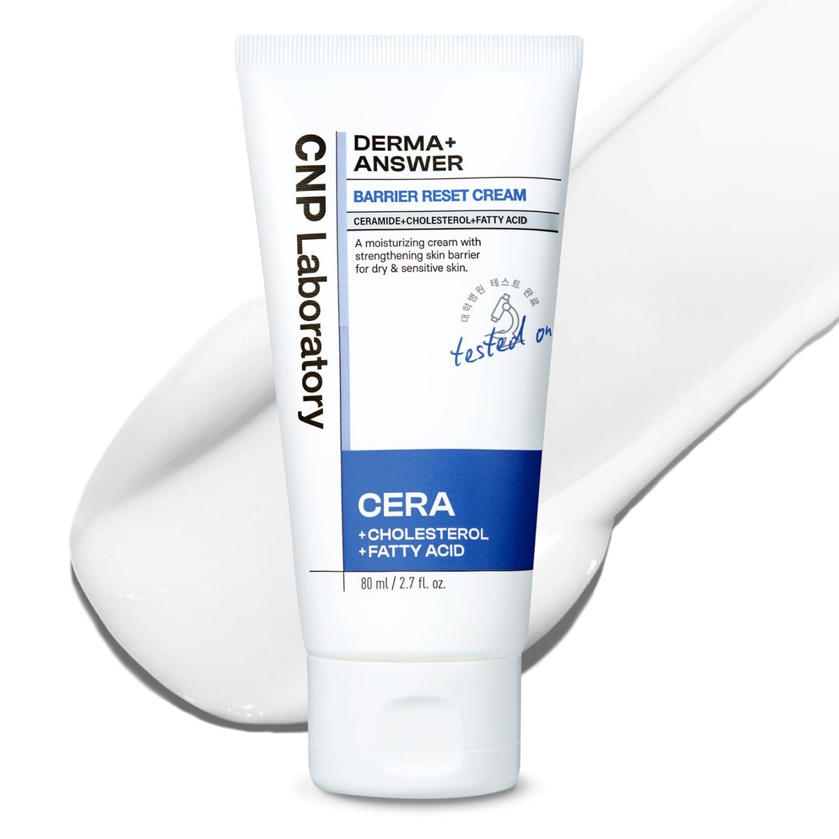 CNP Barrier Reset Cream – Tiefenhydratation, Stärkt die Hautbarriere, Ceramide, geeignet für trockene & empfindliche Haut, Koreanische Hautpflege, 80 ml