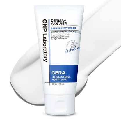 CNP Barrier Reset Cream – Tiefenhydratation, Stärkt die Hautbarriere, Ceramide, geeignet für trockene & empfindliche Haut, Koreanische Hautpflege, 80 ml