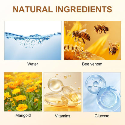 2er-Pack Bienengift-Feuchtigkeitscreme, professionelle Bienengift-Creme, natürliche Formel, schnell einziehend, leichte Hautpflegecreme für den täglichen Körper