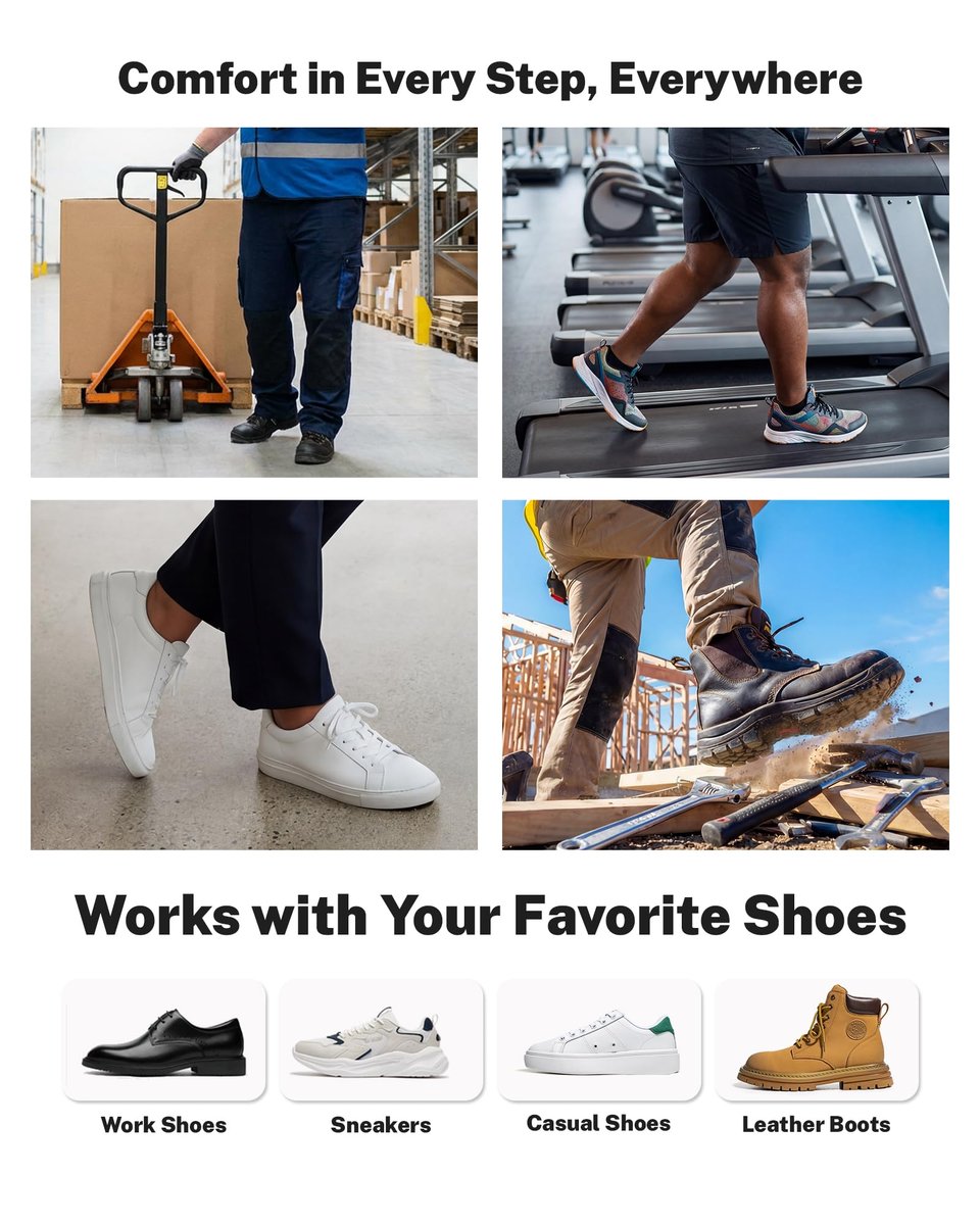 WalkHero Heavy Duty High Arch Support Einlegesohlen, 220+ lbs Hohe Fußgewölbeunterstützung Orthotische Einlagen für Plantarfasziitis, Plattfüße, Pronation und Fersenschmerz (Herren 10-10,5 | Damen 12-12,5, Gletscherblau)