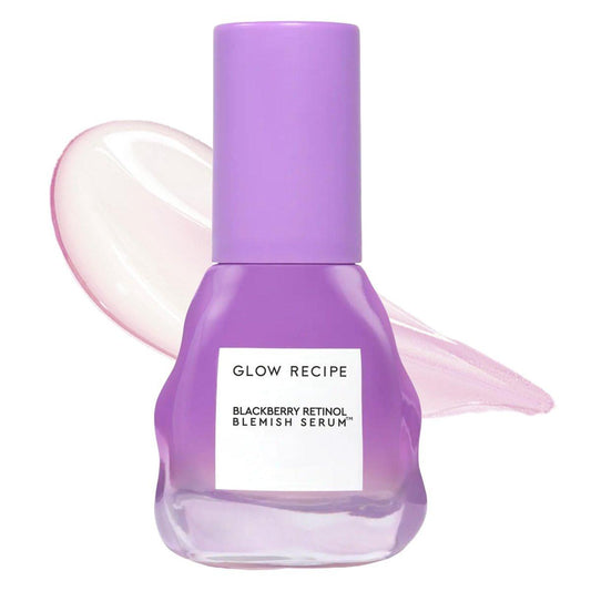 Glow Recipe Sanftes Blackberry Retinol Serum – Koreanisches Retinol Nacht Serum für empfindliche Haut, Dreifache Retinoide + Glycerin, klärend bei Unreinheiten, glättet Textur und feine Linien (30ml)