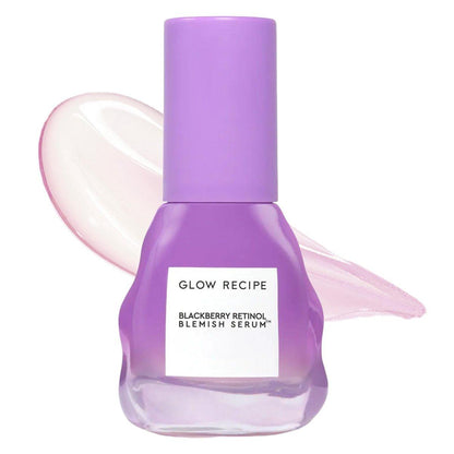 Glow Recipe Sanftes Blackberry Retinol Serum – Koreanisches Retinol Nacht Serum für empfindliche Haut, Dreifache Retinoide + Glycerin, klärend bei Unreinheiten, glättet Textur und feine Linien (30ml)