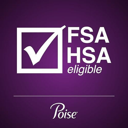 Poise Overnight Ultra Thin Inkontinenz- & Wochenbett-Einlagen mit Flügeln bei Blasenschwäche, 8 Tropfen Extra Saugfähig, Lange Länge, 20 Stück