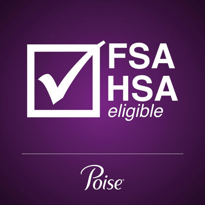 Poise Overnight Ultra Thin Inkontinenz- & Wochenbett-Einlagen mit Flügeln bei Blasenschwäche, 8 Tropfen Extra Saugfähig, Lange Länge, 20 Stück