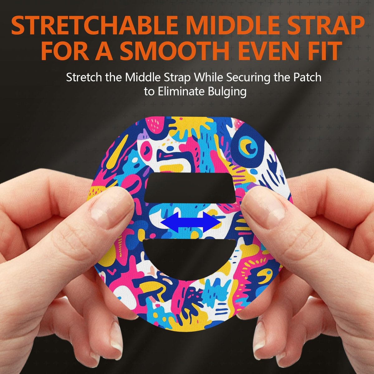 Omnipod 5 Klebepflaster – Omnipod 5 Overpatches wasserdicht mit Riemen, vorgeschnitten, schweißbeständig, Omnipod Sensor Tape (Graffiti 20 Stück)