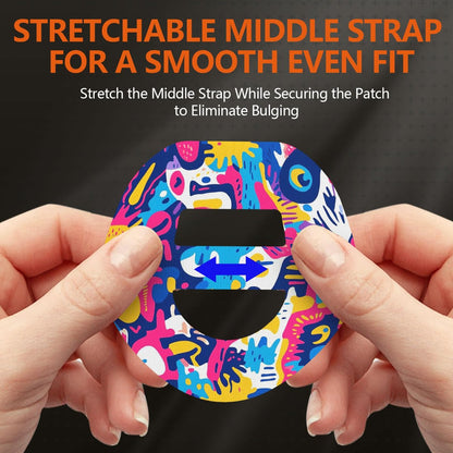 Omnipod 5 Klebepflaster – Omnipod 5 Overpatches wasserdicht mit Riemen, vorgeschnitten, schweißbeständig, Omnipod Sensor Tape (Graffiti 20 Stück)