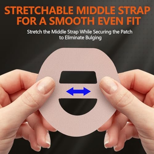 Omnipod 5 Overpatches wasserdicht mit Band, vorgeschnittene Schweißschutz Sensorpflaster Klebepflaster (Nude) - 30 Stück