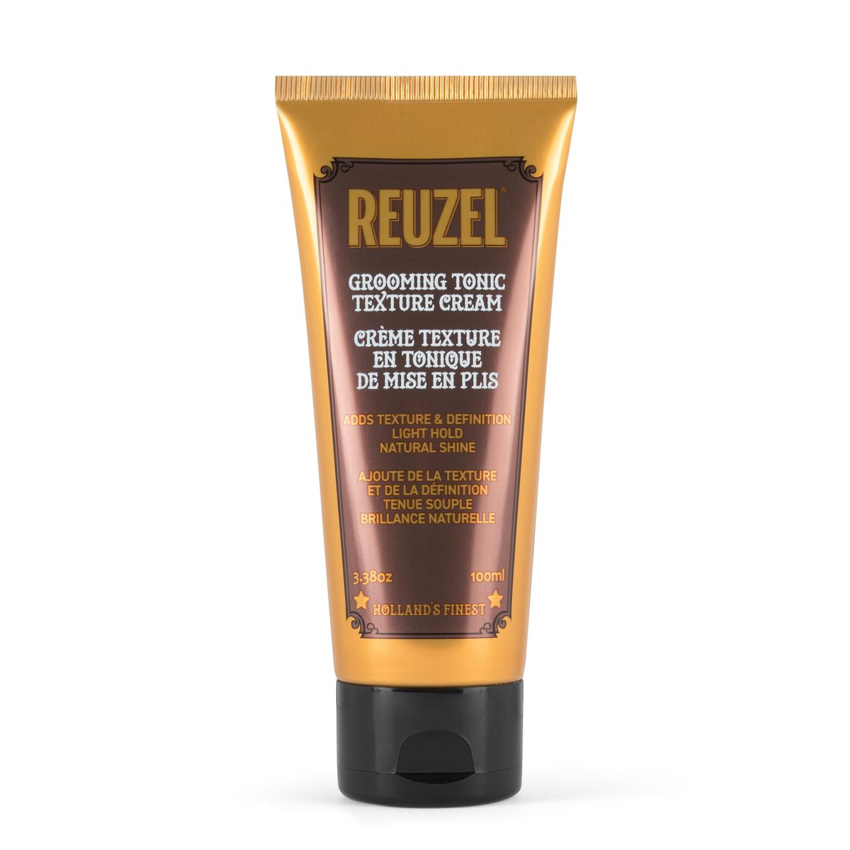 REUZEL Grooming Tonic Texture Cream – Leichter Halt, Locken Definition, Natürlicher Glanz, Hitzeschutz, für alle Haartypen, 100 ml
