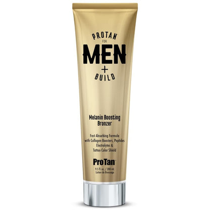 ProTan for Men + Build Bronzer Fast Absorbing Formula Tattoo Color Shield 9.5 oz