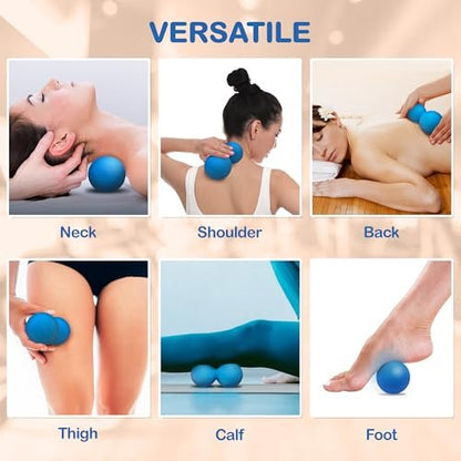 Peanut Massage Ball – Doppel-Lacrosse-Massageball & Mobilitätsball für Physiotherapie – Tiefengewebe-Massagewerkzeug für myofasziale Entspannung, Muskelentspannung, Akupressur
