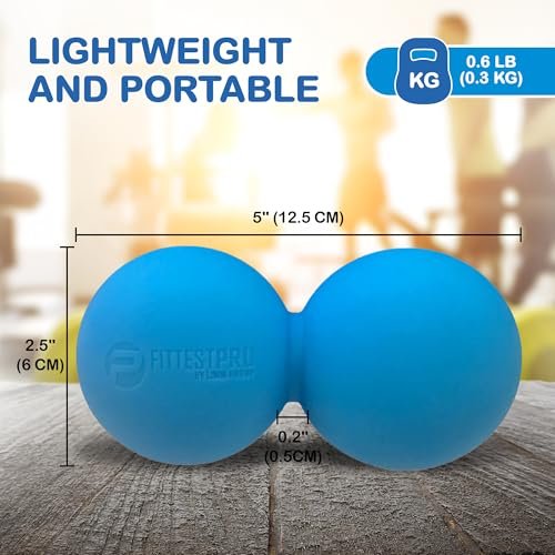 Peanut Massage Ball – Doppel-Lacrosse-Massageball & Mobilitätsball für Physiotherapie – Tiefengewebe-Massagewerkzeug für myofasziale Entspannung, Muskelentspannung, Akupressur