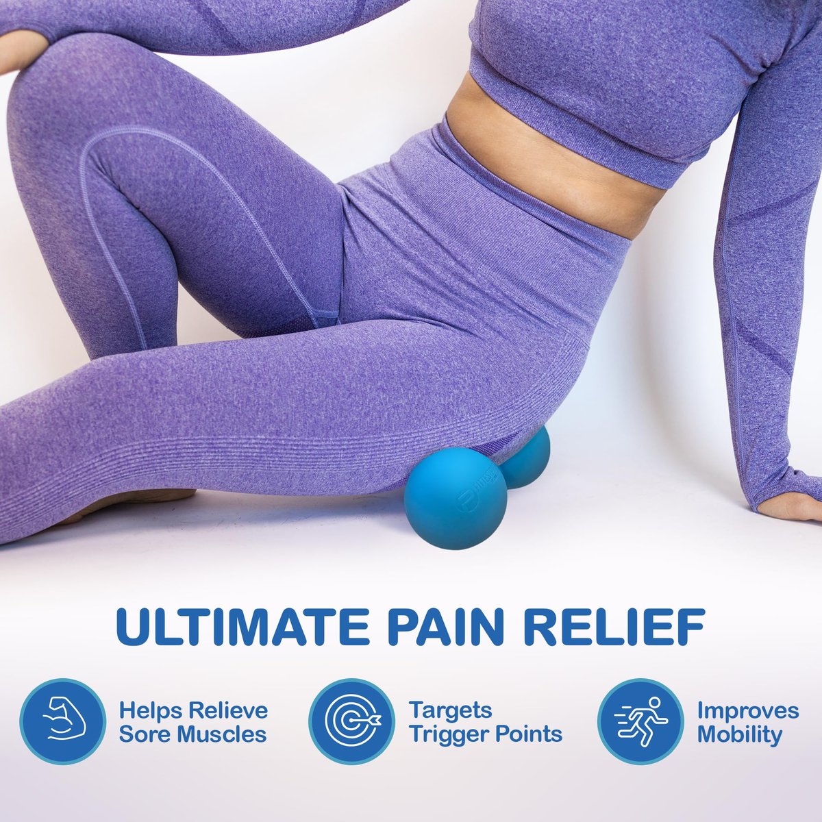 Peanut Massage Ball – Doppel-Lacrosse-Massageball & Mobilitätsball für Physiotherapie – Tiefengewebe-Massagewerkzeug für myofasziale Entspannung, Muskelentspannung, Akupressur