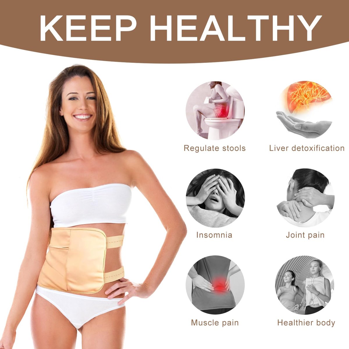 Rizinusöl Pack Wickel – Leber-Detox & Ganzkörper-Wärmekompresse aus Baumwolle