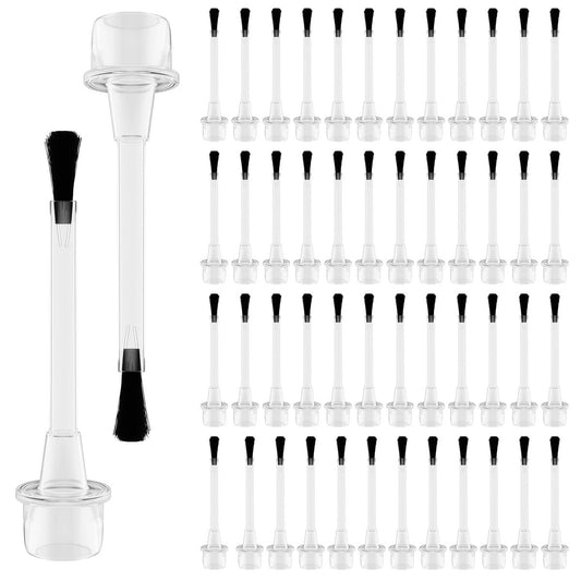 50 Stück Einweg-Nagellackpinsel, Nagellack-Ersatzpinsel, Nail-Art-Pinselset mit Griff, weiche Borsten, Dip-Pulver-Flüssigkeits-Ersatzbürsten