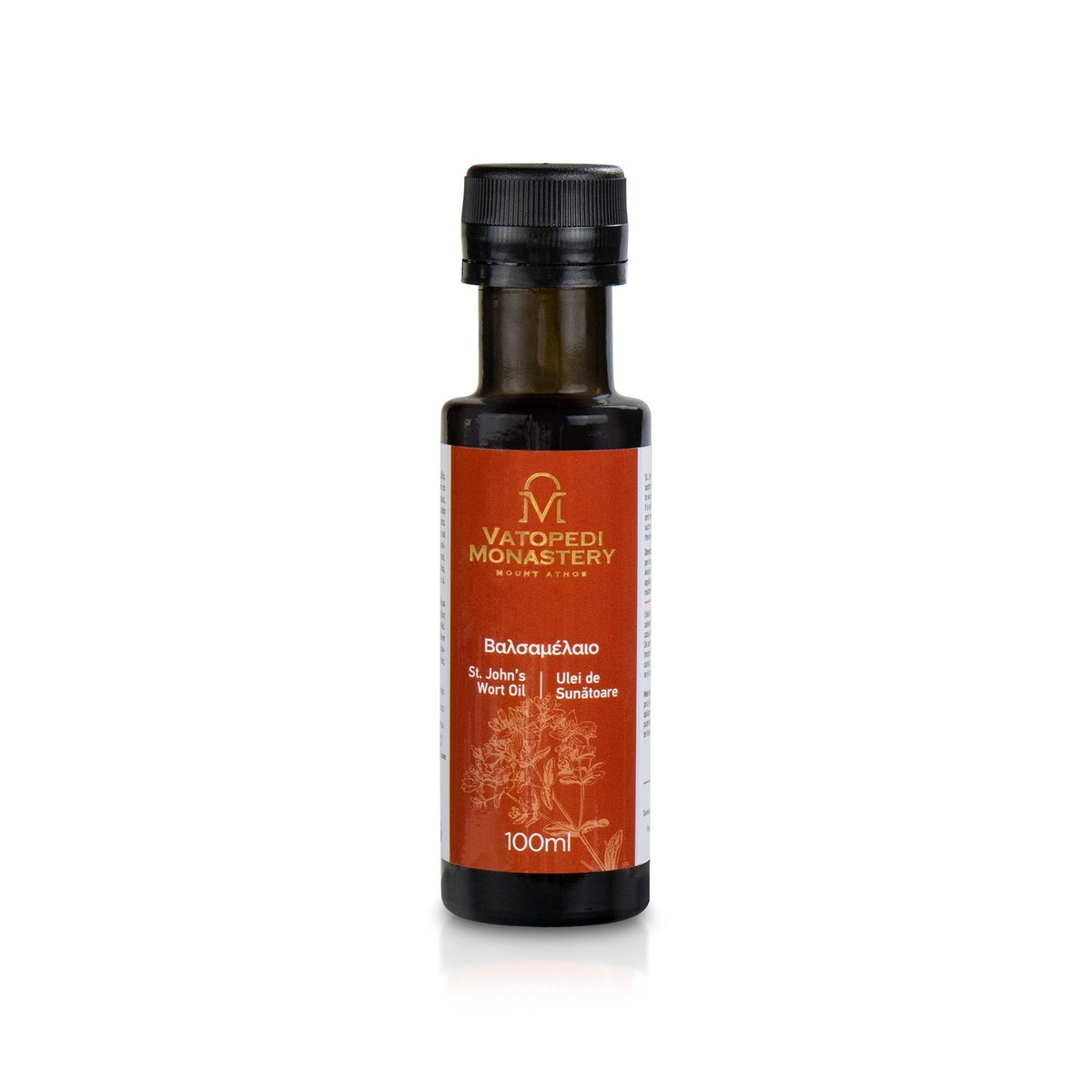 VATOPEDI MONASTERY Johanniskrautöl vom Berg Athos mit beruhigenden und pflegenden Eigenschaften - 100ml