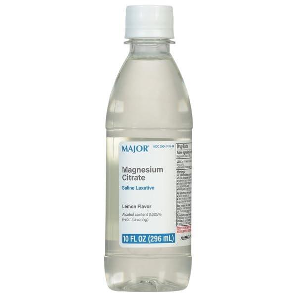 Major Magnesiumcitrat Salinisches Abführmittel - Hilft bei gelegentlicher Verstopfung (Unregelmäßigkeit) - Zitronengeschmack - 295 ml (1 Packung)