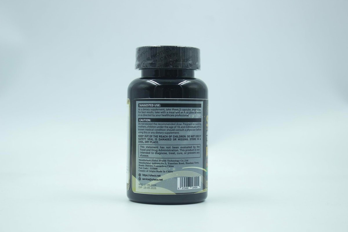 Uheco Shilajit Supplement – 19-in-1 Kapseln mit Seemoos, Ashwagandha, Tongkat Ali und Fulvinsäure – 90 Kapseln