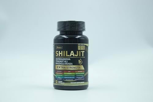 Uheco Shilajit Supplement – 19-in-1 Kapseln mit Seemoos, Ashwagandha, Tongkat Ali und Fulvinsäure – 90 Kapseln