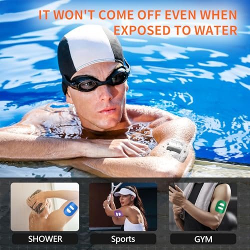 Omnipod 5 Overpatches wasserdicht mit Gurt – vorgeschnittene, schweißresistente Klebepflaster für Omnipod 5 Sensor, 20 Stück