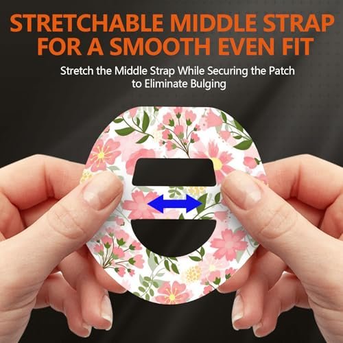 Omnipod 5 Overpatches wasserdicht mit Gurt – vorgeschnittene, schweißresistente Klebepflaster für Omnipod 5 Sensor, 20 Stück