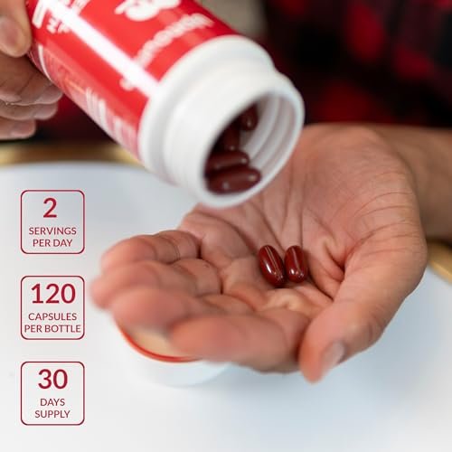 UpNourish Pflanzensterole mit Citrus Bergamot, CoQ10, Omega 3, Olivenblatt, Curcumin, Schwarzer Knoblauch und Niacin – 120 Softgels