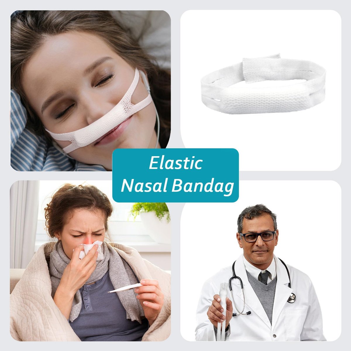Elastischer Nasenverband, externer Nasenverband nach Nasenoperation, 10 Stück
