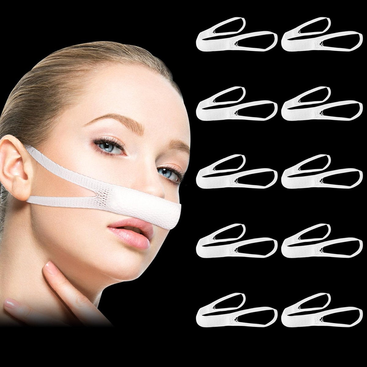 Elastischer Nasenverband, externer Nasenverband nach Nasenoperation, 10 Stück