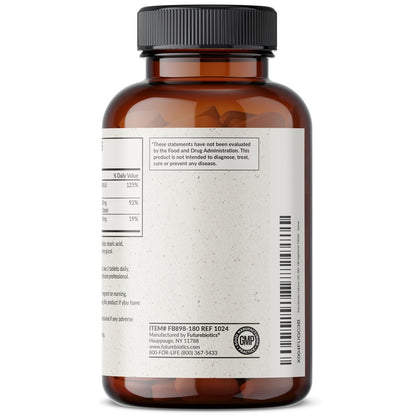 Futurebiotics Calcium 1200 mg mit Vitamin D3 1000 IE, 180 vegane Tabletten – Nahrungsergänzungsmittel für Knochen & Zähne