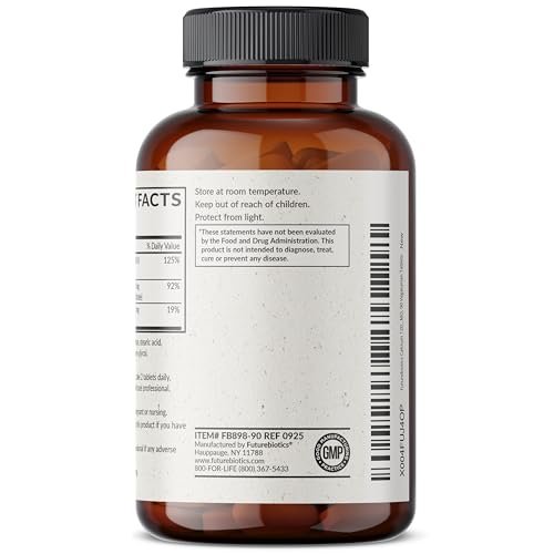 Futurebiotics Calcium 1200 mg mit Vitamin D3 1000 IE, 90 vegane Tabletten – Nachhaltige Freisetzung, Non-GMO