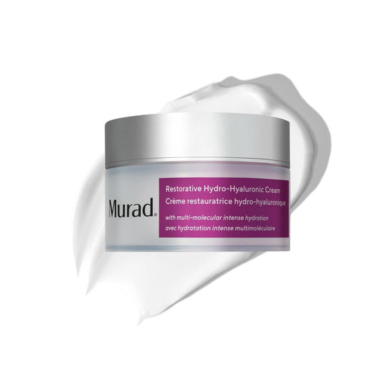 Murad Restorative Hydro-Hyaluronic Face Cream – Feuchtigkeitsspendende Formel mit Hyaluronsäure, Kokosextrakt, Pflanzenölen und Sheabutter für langanhaltende Hydratation, pralle und glatte Haut – 50 ml