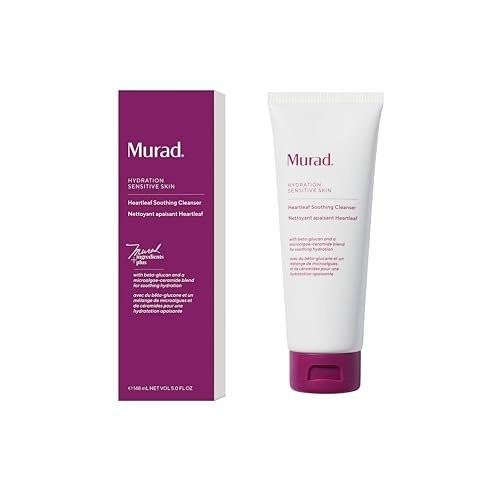Murad Heartleaf Soothing Cleanser – Sanfte Gesichtsreinigung mit fermentiertem Heartleaf, Beta-Glucan, Ceramiden und Mikroalgen zur Reduzierung von Rötungen und Beruhigung empfindlicher und zu Ekzemen neigender Haut – 150 ml