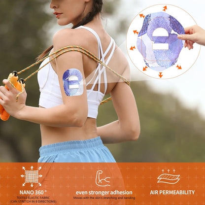 Omnipod 5 Overpatches wasserdicht mit Riemen – vorgeschnittene, schweißresistente Klebepflaster für Omnipod-Sensor – 20 Stück
