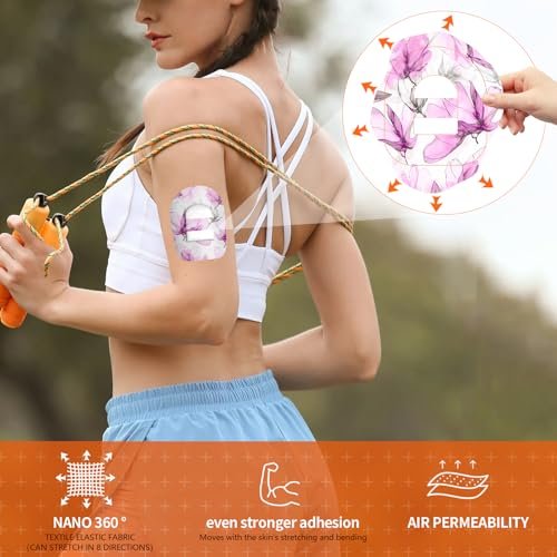Omnipod 5 Overpatches wasserdicht mit Trägerband, vorgeschnittene, schweißresistente Klebe-Pflaster für Omnipod 5 Sensor, 20 Stück