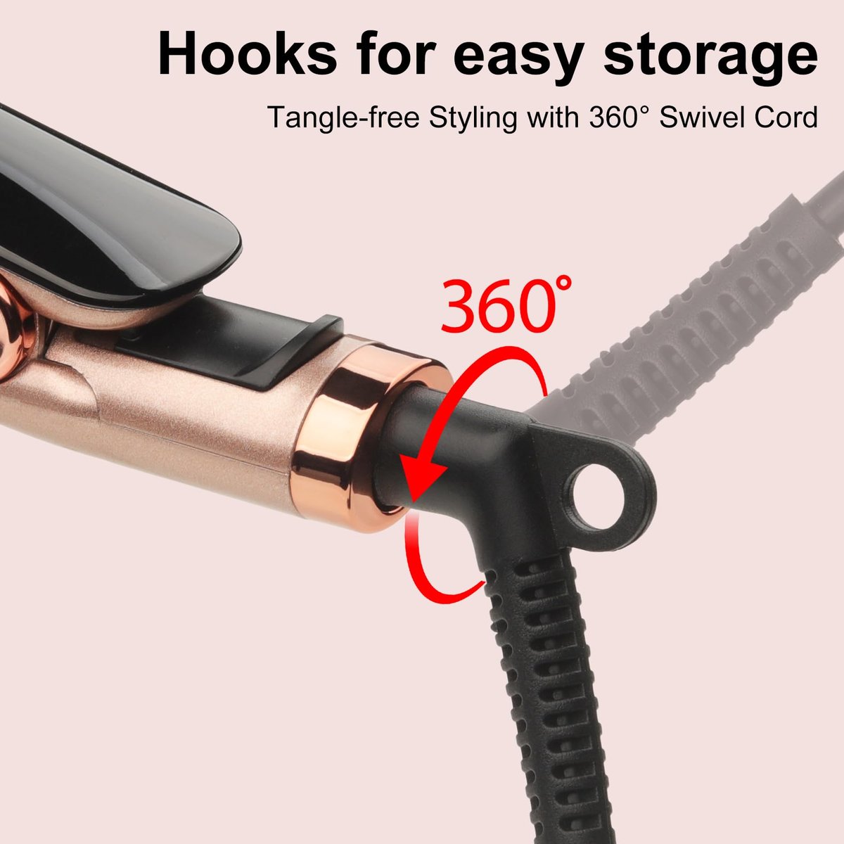 Glätteisen mit Keramik-Schwimmplatten für glattes, geschmeidiges & weiches Haar – 2-in-1 Glätteisen und Lockenstab mit Dual Voltage, digitalem Display 150°C–230°C für alle Haartypen