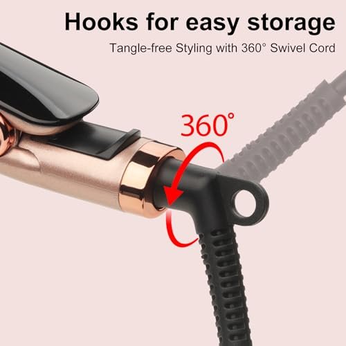 Glätteisen mit Keramik-Schwimmplatten für glattes, geschmeidiges & weiches Haar – 2-in-1 Glätteisen und Lockenstab mit Dual Voltage, digitalem Display 150°C–230°C für alle Haartypen