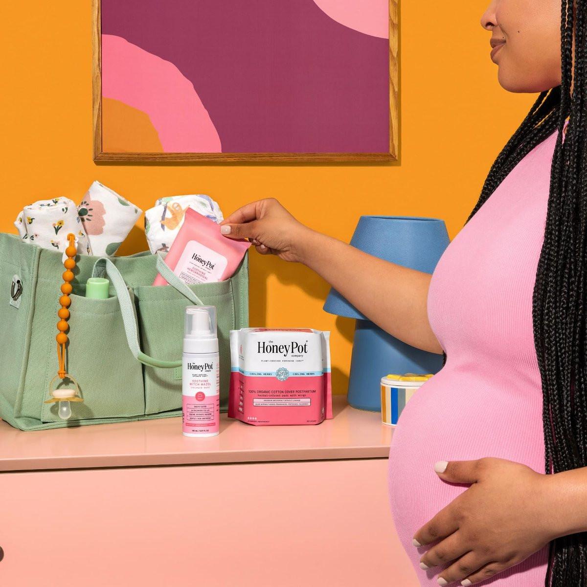 The Honey Pot Company – Beruhigende Hexenfein-Tücher für die Intimhygiene & Hämorrhoiden – Postpartum Essentials – Schwangerschafts-Muss – pH-ausgeglichen – Spülbare Hämorrhoiden-Behandlung – 20 Tücher